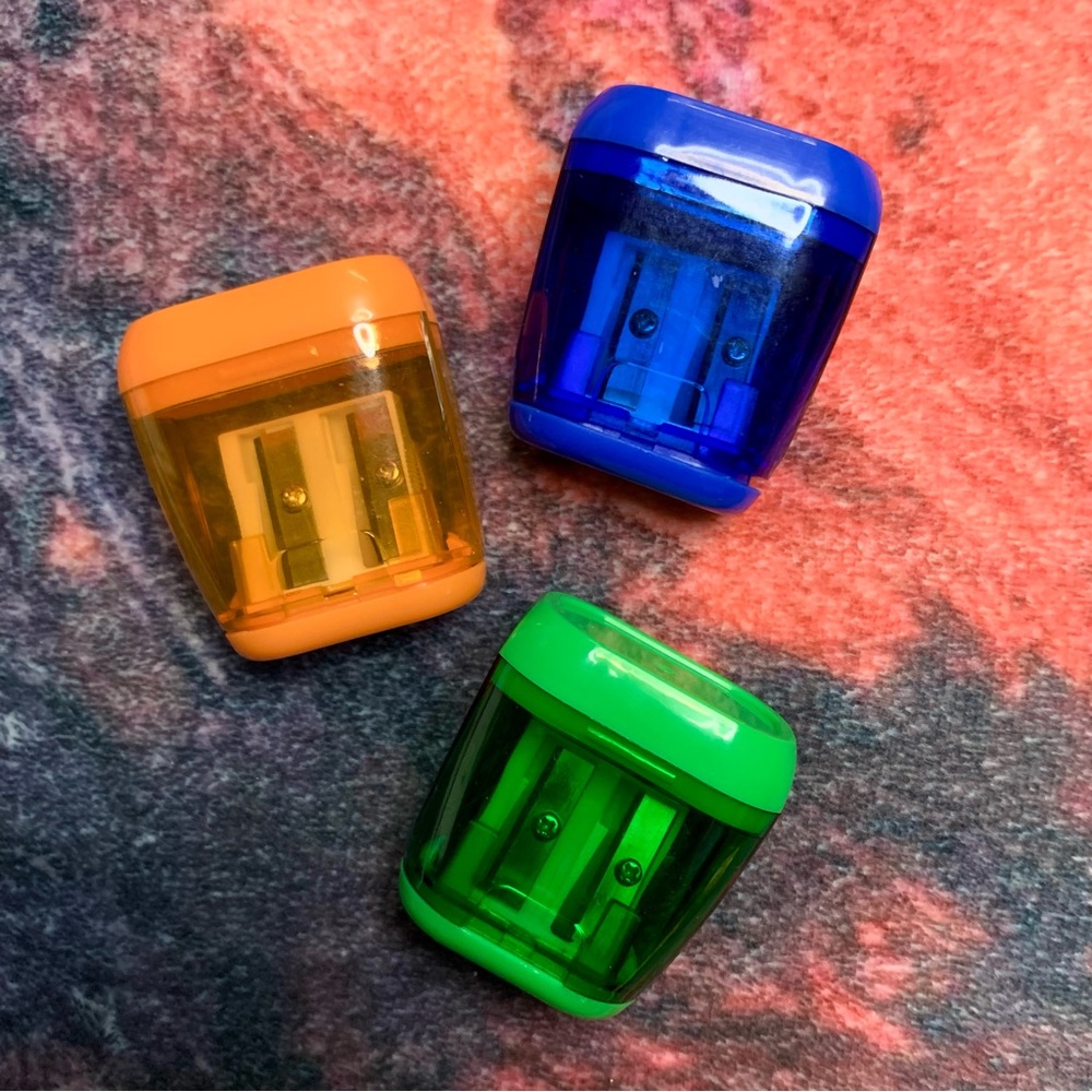 💜 Three Pencil Sharpeners